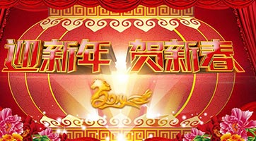 “举杯相庆迎新年，齐心协力创辉煌”